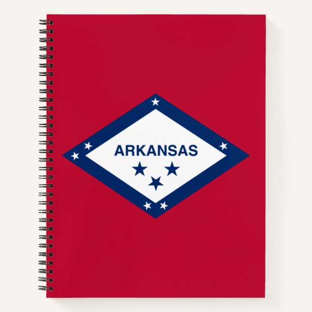 Staatsflagge Arkansas Notizbuch (Vorderseite)