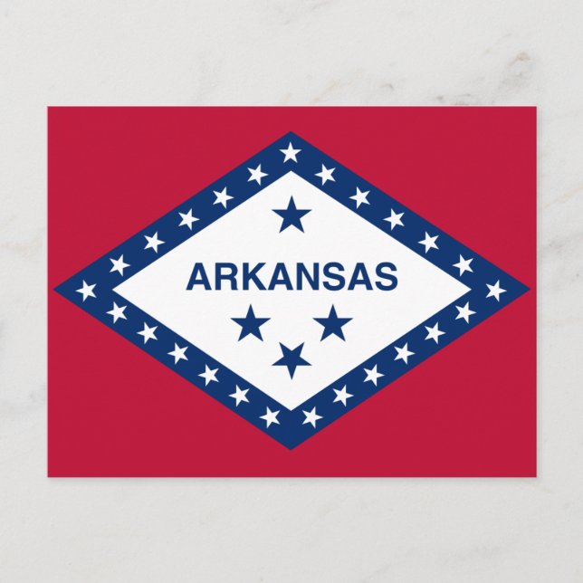 Staatsflagge Arkansas Postkarte