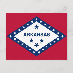 Staatsflagge Arkansas Postkarte