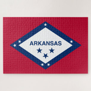 Staatsflagge Arkansas Puzzle