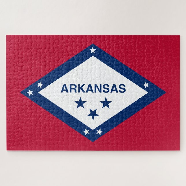 Staatsflagge Arkansas Puzzle (Horizontal)