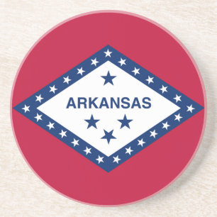Staatsflagge Arkansas Sandstein Untersetzer