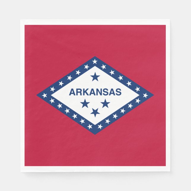 Staatsflagge Arkansas Serviette (Vorderseite)