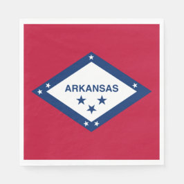 Staatsflagge Arkansas Serviette