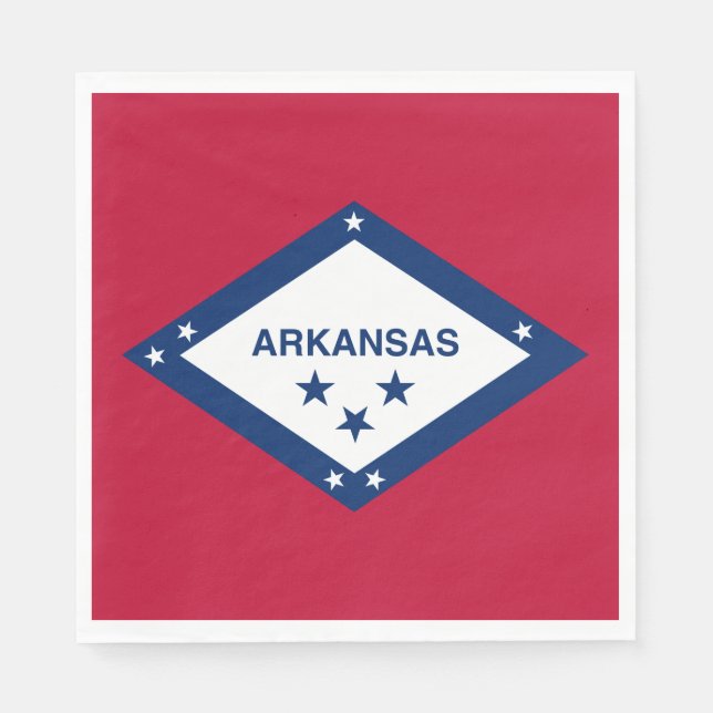 Staatsflagge Arkansas Serviette (Vorderseite)