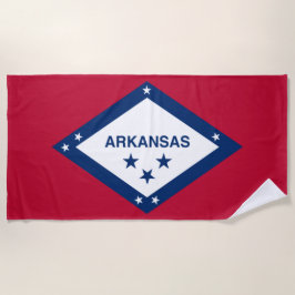 Staatsflagge Arkansas Strandtuch