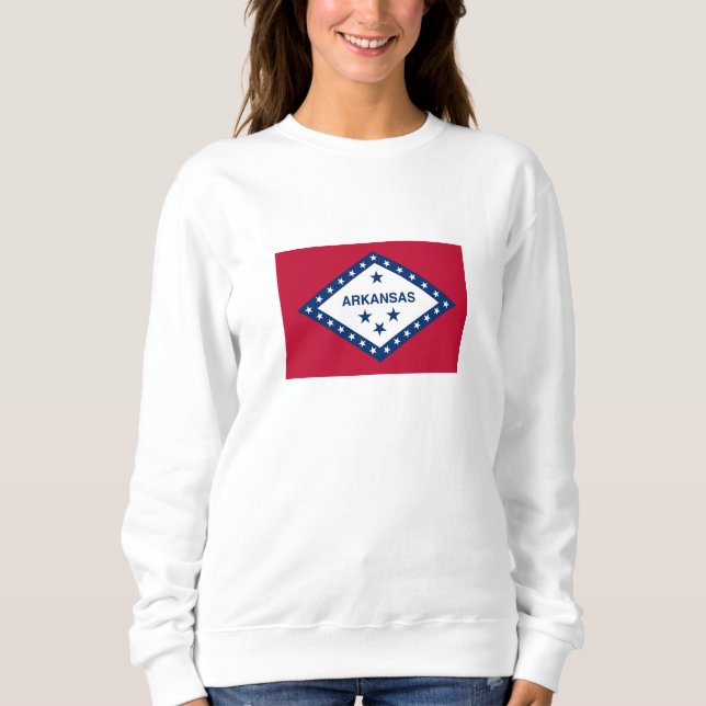 Staatsflagge Arkansas Sweatshirt (Vorderseite)