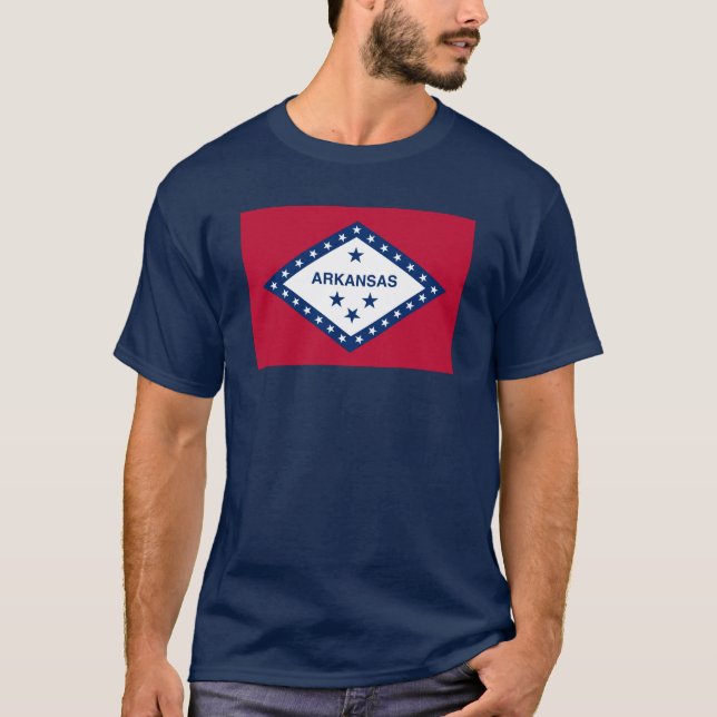 Staatsflagge Arkansas T-Shirt (Vorderseite)