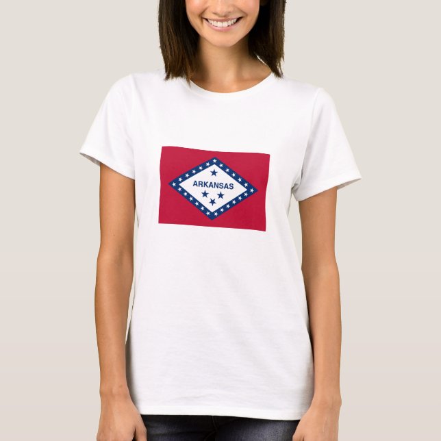 Staatsflagge Arkansas T-Shirt (Vorderseite)