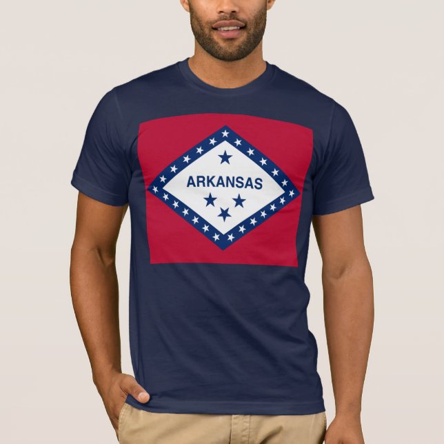 Staatsflagge Arkansas T-Shirt (Vorderseite)