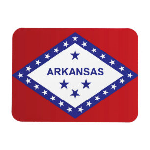 Staatsflagge Arkansas, USA Magnet