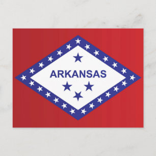 Staatsflagge Arkansas, USA Postkarte