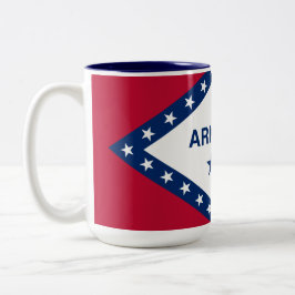 Staatsflagge Arkansas Zweifarbige Tasse