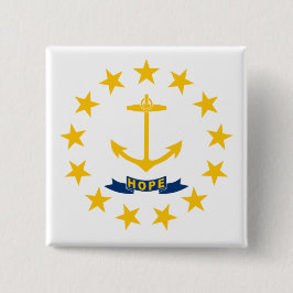 Staatsflagge auf der Insel Rhode Button