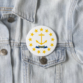 Staatsflagge auf der Insel Rhode Button