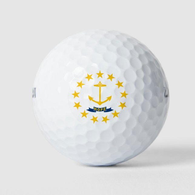 Staatsflagge auf der Insel Rhode Golfball (Vorderseite)