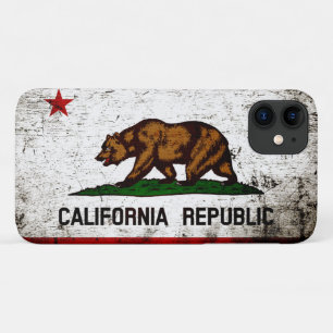 Staatsflagge Black Grunge California Case-Mate iPhone Hülle