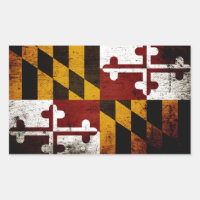 Staatsflagge Black Grunge Maryland