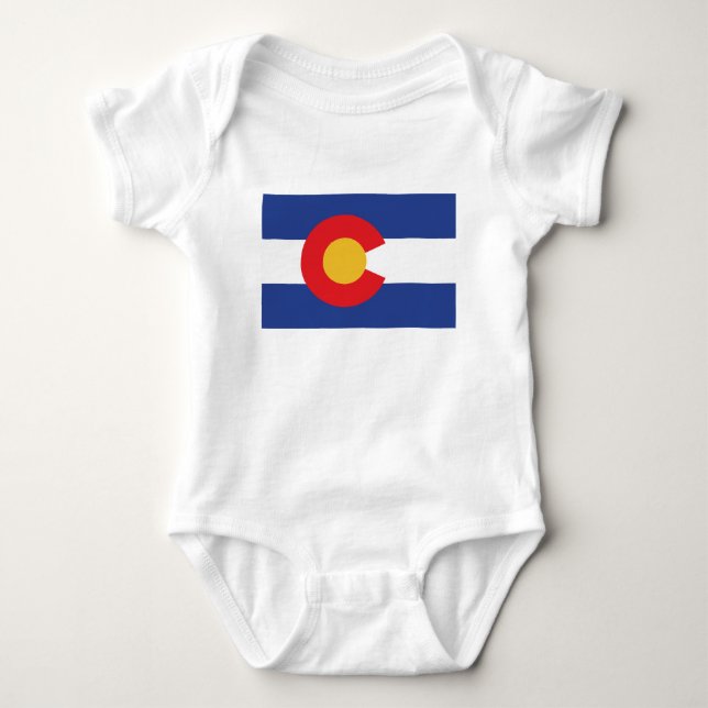 Staatsflagge Colorado Baby Strampler (Vorderseite)