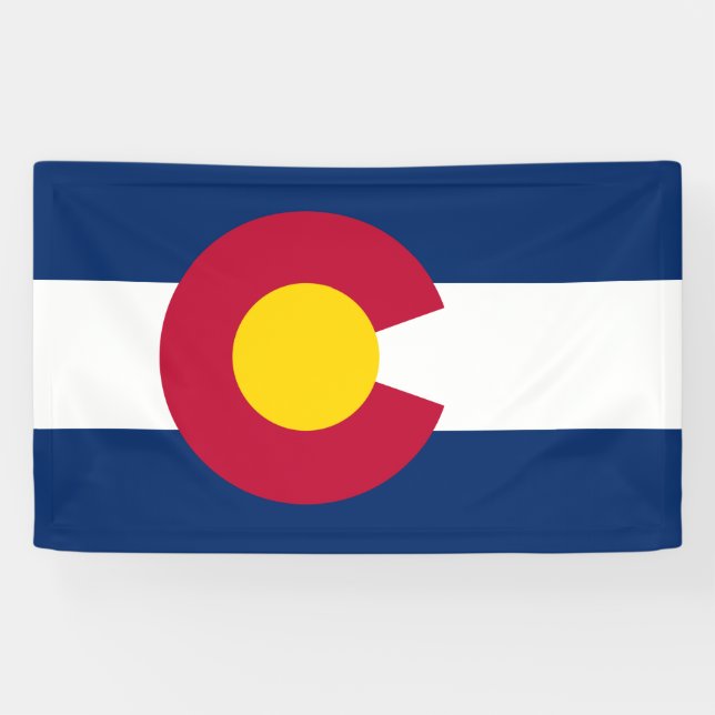 Staatsflagge Colorado Banner (Horizontal)