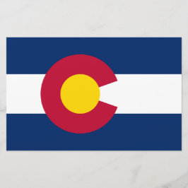Staatsflagge Colorado Briefpapier