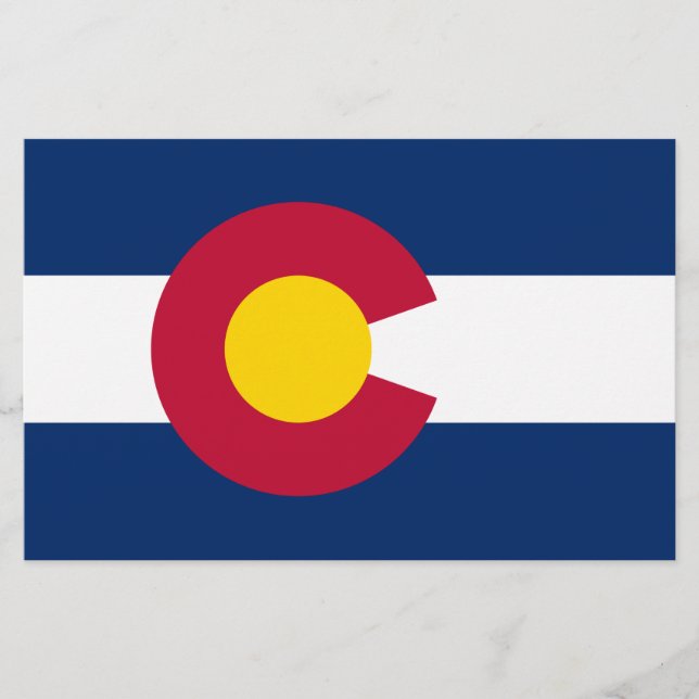 Staatsflagge Colorado Briefpapier (Vorderseite)