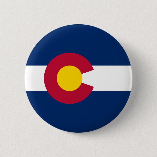 Staatsflagge Colorado Button (Vorderseite)