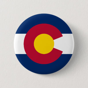 Staatsflagge Colorado Button