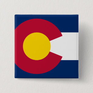 Staatsflagge Colorado Button