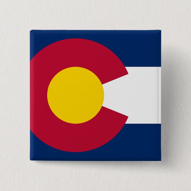 Staatsflagge Colorado Button (Vorderseite)