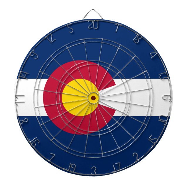 Staatsflagge Colorado Dartscheibe (vorne)