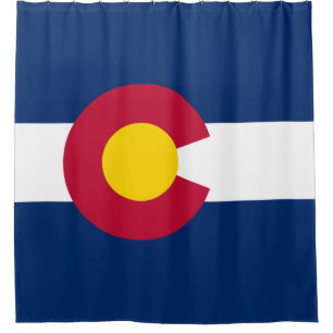 Staatsflagge Colorado Duschvorhang
