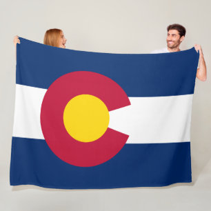 Staatsflagge Colorado Fleecedecke