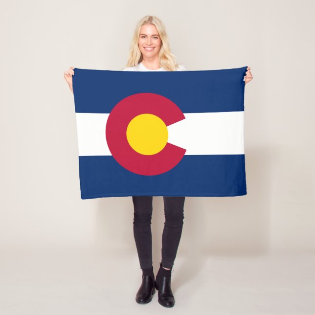 Staatsflagge Colorado Fleecedecke (Beispiel)