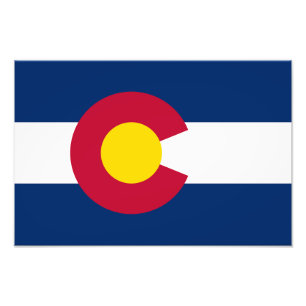 Staatsflagge Colorado Fotodruck
