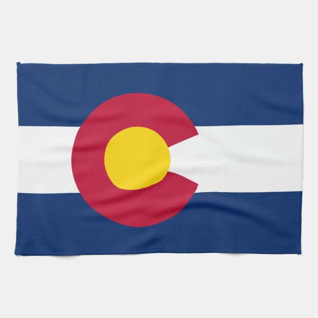 Staatsflagge Colorado Geschirrtuch (Horizontal)