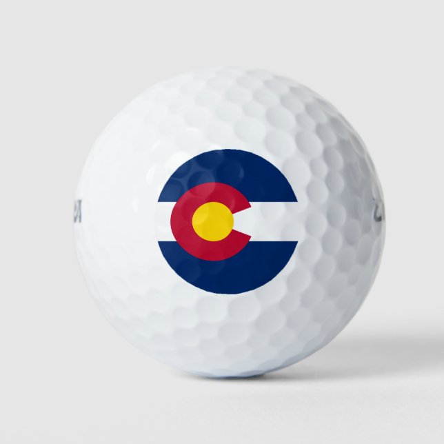 Staatsflagge Colorado Golfball (Vorderseite)