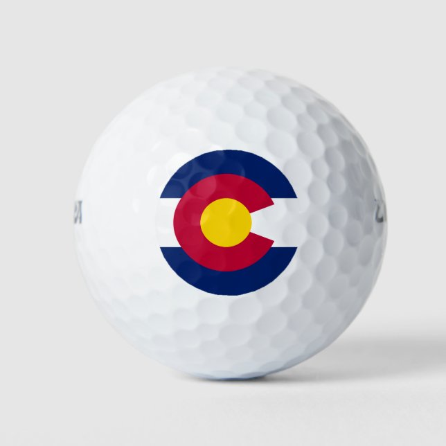 Staatsflagge Colorado Golfball (Vorderseite)