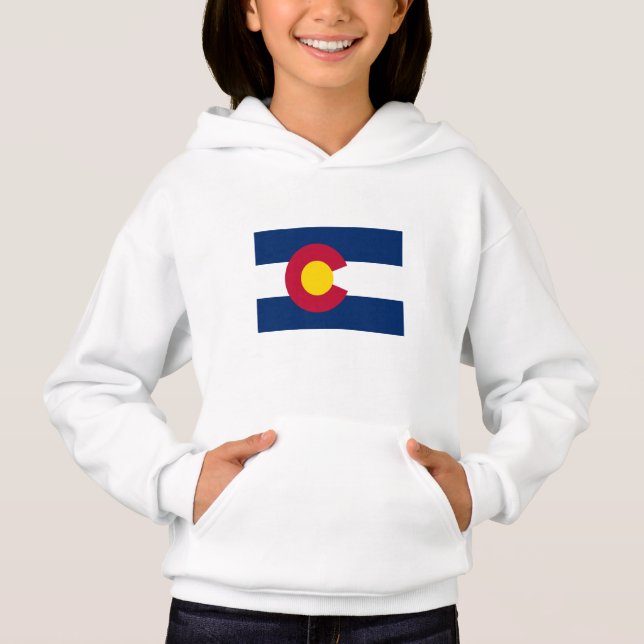 Staatsflagge Colorado Hoodie (Vorderseite)