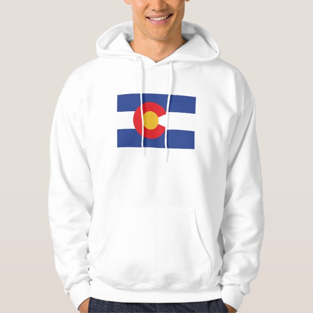 Staatsflagge Colorado Hoodie (Vorderseite)