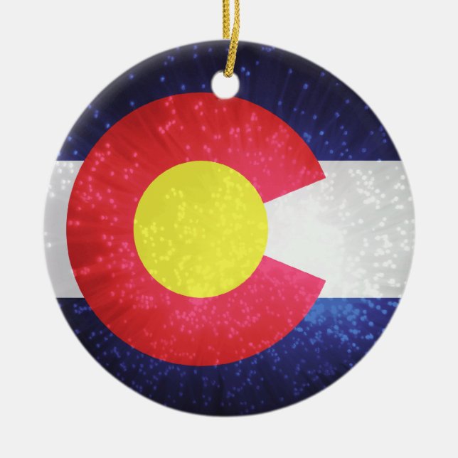 Staatsflagge Colorado Keramikornament (Vorne)