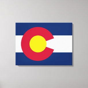 Staatsflagge Colorado Leinwanddruck