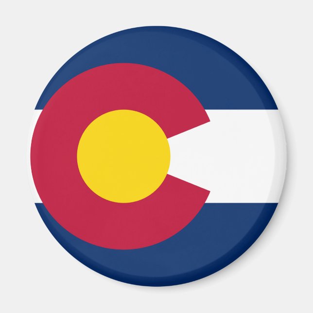 Staatsflagge Colorado Magnet (Vorne)