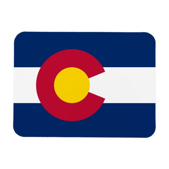 Staatsflagge Colorado Magnet (Horizontal)