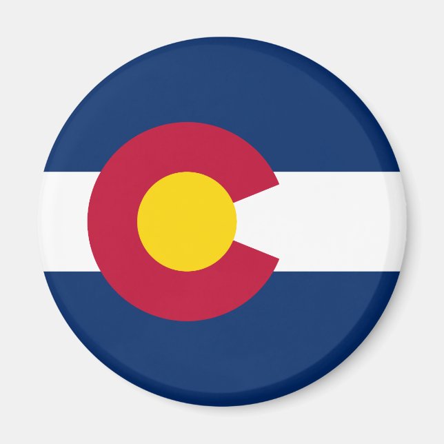 Staatsflagge Colorado Magnet (Vorne)