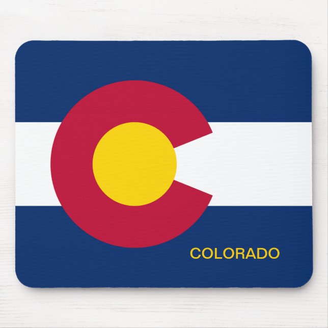 Staatsflagge Colorado Mousepad (Vorne)