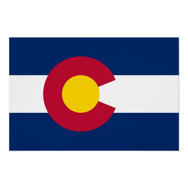 Staatsflagge Colorado Poster (Vorderseite)