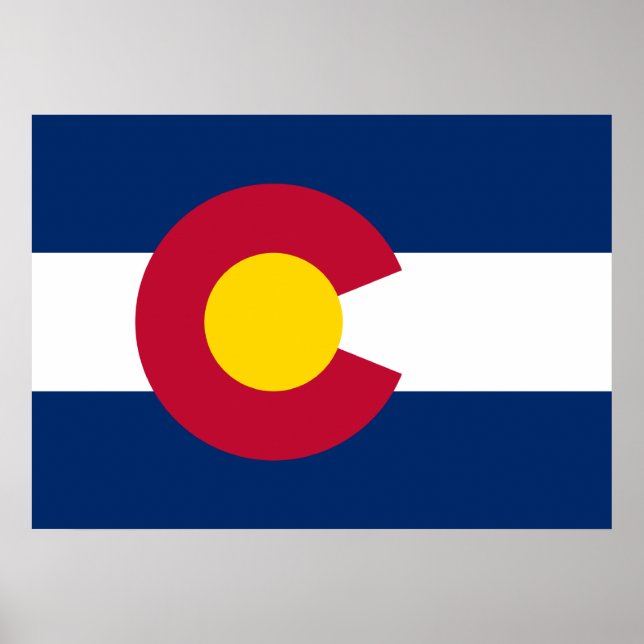 Staatsflagge Colorado Poster (Vorne)