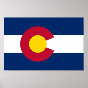 Staatsflagge Colorado Poster