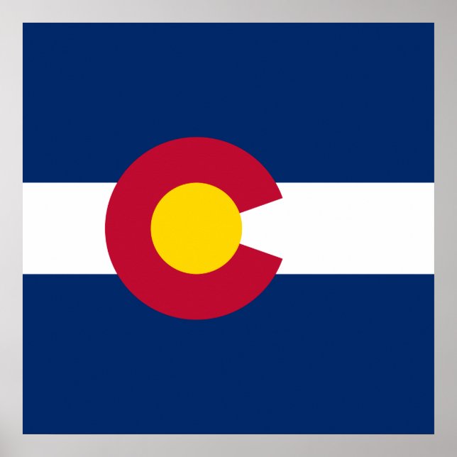 Staatsflagge Colorado Poster (Vorne)